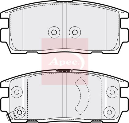 Apec PAD1573 Brake Pad Set, disc brake - 1