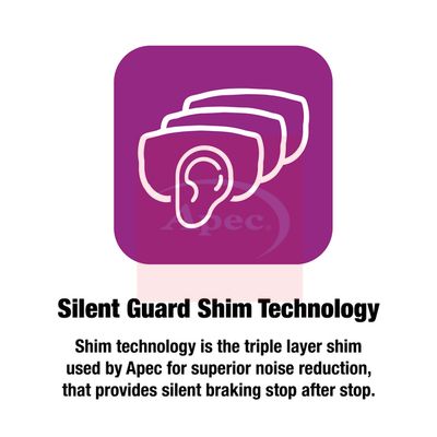 Apec PAD1574 Brake Pad Set, disc brake - 3