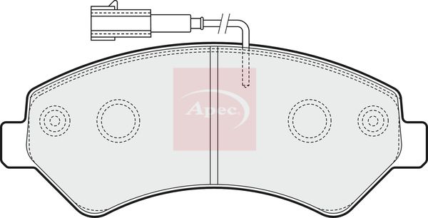 Apec PAD1575 Brake Pad Set, disc brake - 1