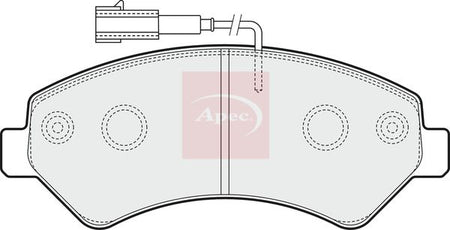 Apec PAD1575 Brake Pad Set, disc brake - 1