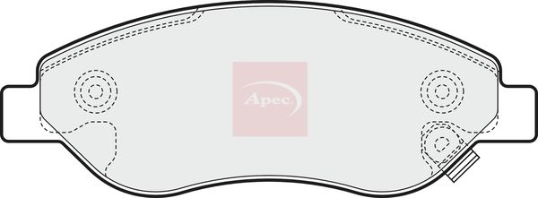 Apec PAD1576 Brake Pad Set, disc brake - 1