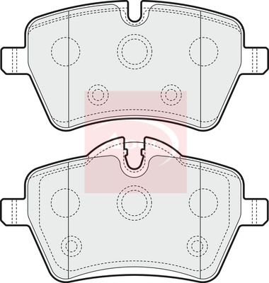 Apec PAD1577 Brake Pad Set, disc brake - 1