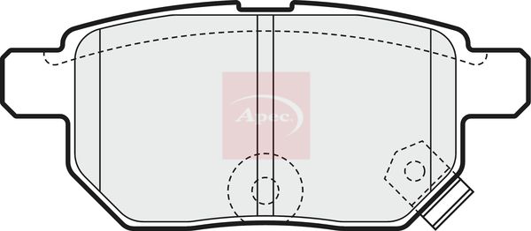 Apec PAD1578 Brake Pad Set, disc brake - 1