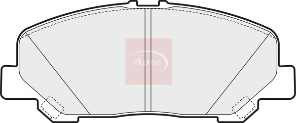 Apec PAD1580 Brake Pad Set, disc brake - 1