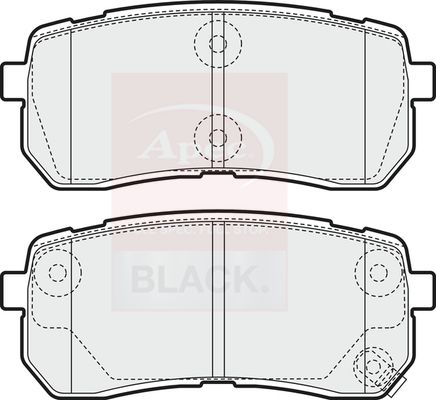 Apec PAD1581B Brake Pad Set, disc brake - 1
