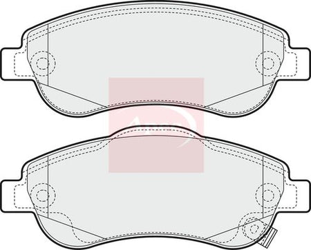 Apec PAD1582 Brake Pad Set, disc brake - 1