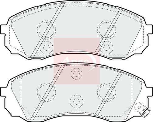 Apec PAD1584 Brake Pad Set, disc brake - 1