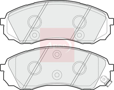 Apec PAD1584 Brake Pad Set, disc brake - 1