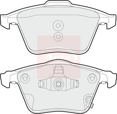 Apec PAD1587 Brake Pad Set, disc brake - 1