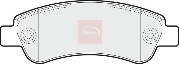 Apec PAD1589 Brake Pad Set, disc brake - 1