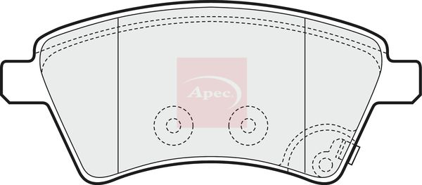 Apec PAD1590 Brake Pad Set, disc brake - 1