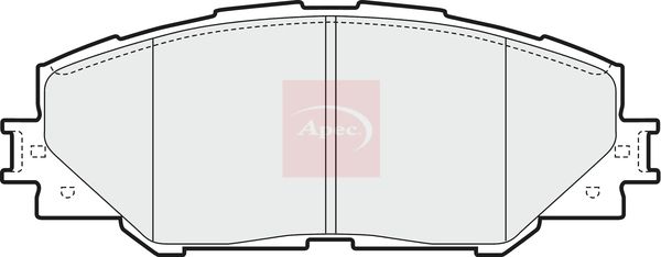 Apec PAD1592 Brake Pad Set, disc brake - 1