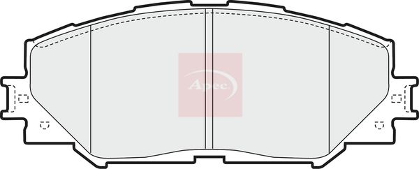 Apec PAD1593 Brake Pad Set, disc brake - 1