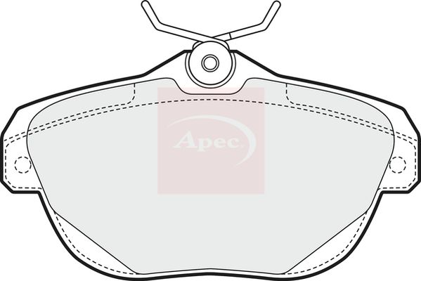 Apec PAD1594 Brake Pad Set, disc brake - 1