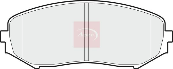 Apec PAD1596 Brake Pad Set, disc brake - 1