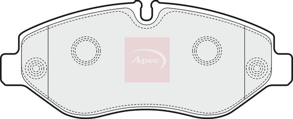 Apec PAD1597 Brake Pad Set, disc brake - 1