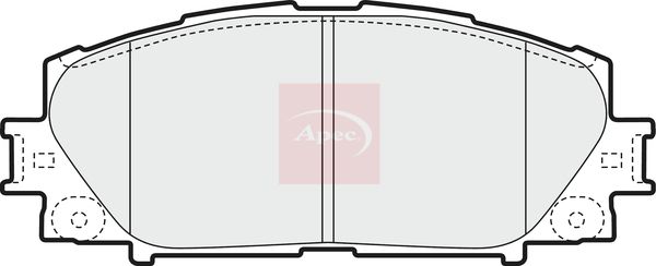Apec PAD1598 Brake Pad Set, disc brake - 1