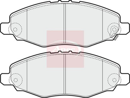 Apec PAD1599 Brake Pad Set, disc brake - 1