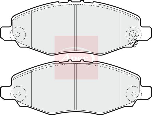 Apec PAD1599 Brake Pad Set, disc brake - 1
