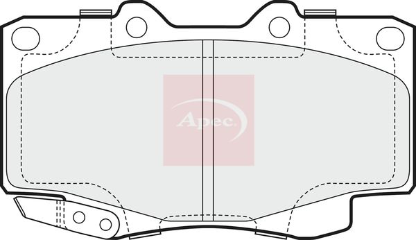 Apec PAD1600 Brake Pad Set, disc brake - 1