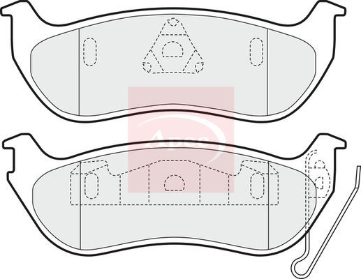 Apec PAD1601 Brake Pad Set, disc brake - 1