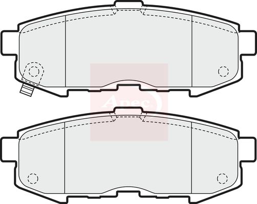 Apec PAD1603 Brake Pad Set, disc brake - 1