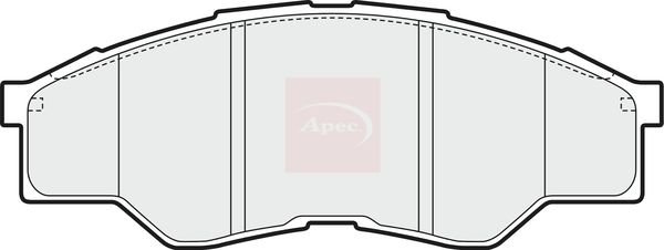 Apec PAD1606 Brake Pad Set, disc brake - 1