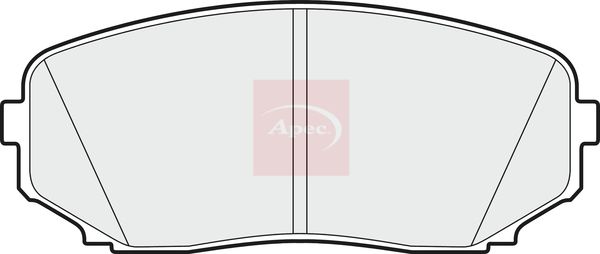 Apec PAD1607 Brake Pad Set, disc brake - 1