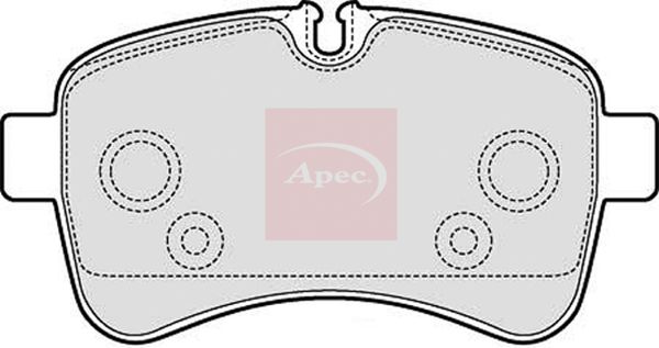 Apec PAD1608 Brake Pad Set, disc brake - 1