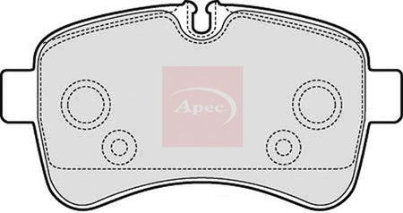 Apec PAD1608 Brake Pad Set, disc brake - 1