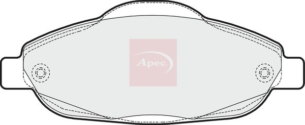 Apec PAD1609 Brake Pad Set, disc brake - 1