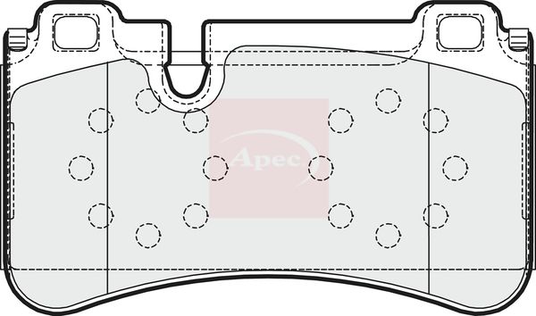Apec PAD1610 Brake Pad Set, disc brake - 1