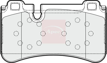 Apec PAD1610 Brake Pad Set, disc brake - 1