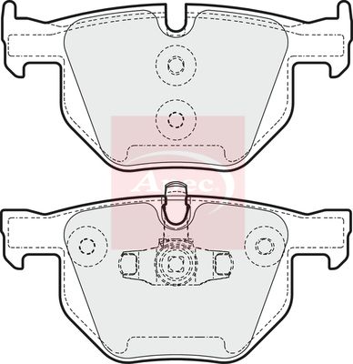 Apec PAD1611 Brake Pad Set, disc brake - 1