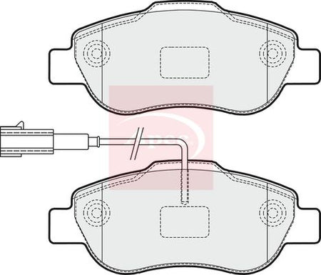 Apec PAD1612 Brake Pad Set, disc brake - 1