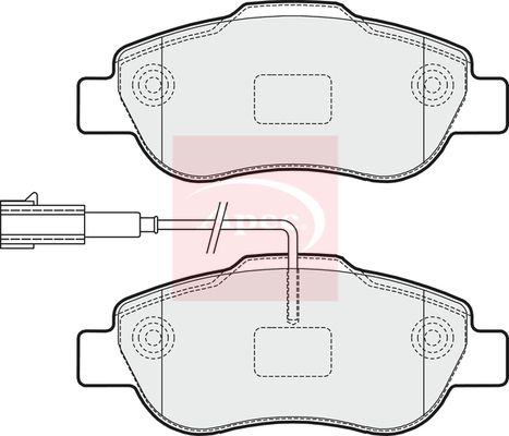 Apec PAD1612 Brake Pad Set, disc brake - 1