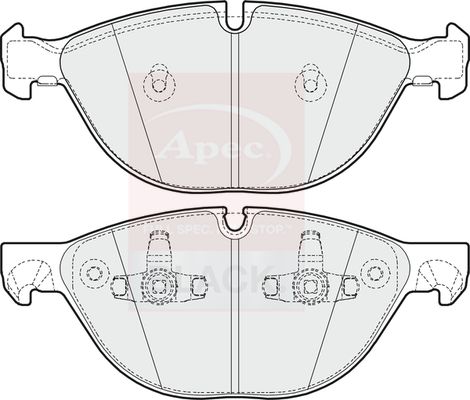 Apec PAD1615B Brake Pad Set, disc brake - 1