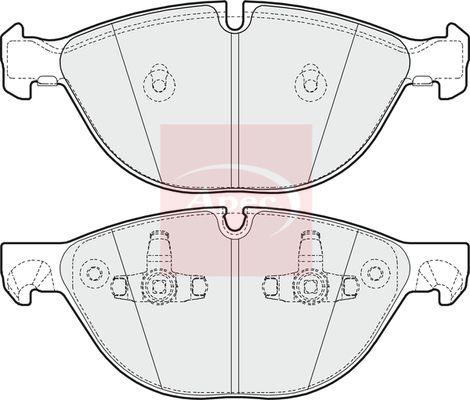 Apec PAD1615 Brake Pad Set, disc brake - 1