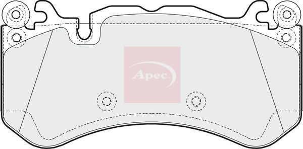 Apec PAD1616 Brake Pad Set, disc brake - 1