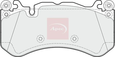 Apec PAD1616 Brake Pad Set, disc brake - 1