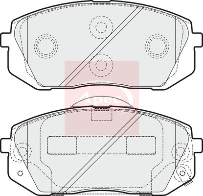 Apec PAD1617 Brake Pad Set, disc brake - 1