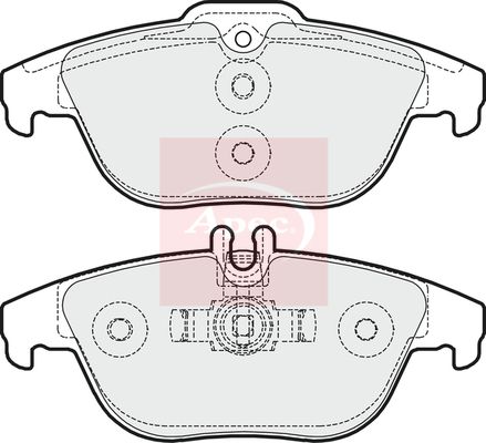 Apec PAD1619 Brake Pad Set, disc brake - 1