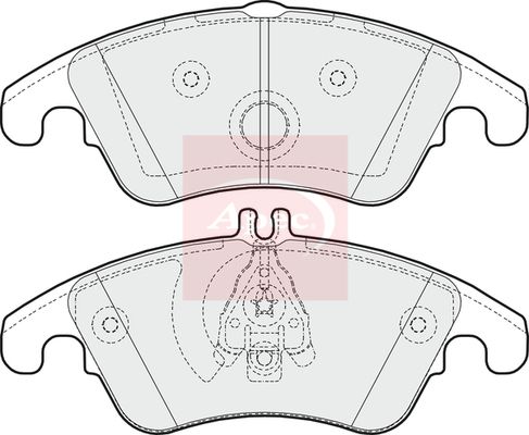 Apec PAD1620 Brake Pad Set, disc brake - 1