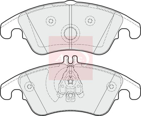 Apec PAD1620 Brake Pad Set, disc brake - 1