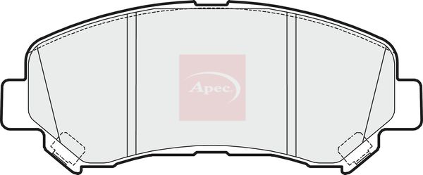 Apec PAD1621 Brake Pad Set, disc brake - 1