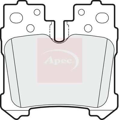 Apec PAD1623 Brake Pad Set, disc brake - 1