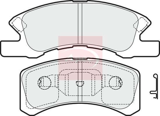 Apec PAD1625 Brake Pad Set, disc brake - 1