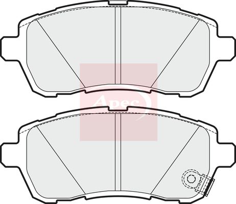 Apec PAD1626 Brake Pad Set, disc brake - 1