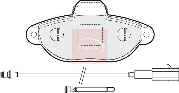 Apec PAD1627 Brake Pad Set, disc brake - 1