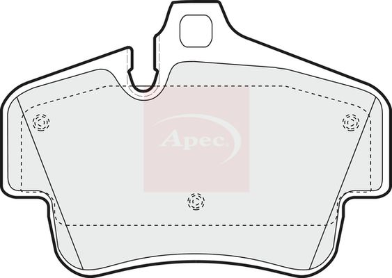 Apec PAD1628 Brake Pad Set, disc brake - 1